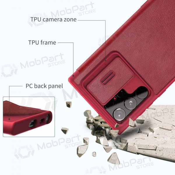 Samsung Galaxy S23 Plus case „Nillkin Leather“ (red) Samsung Galaxy S23 Plus case „Nillkin Leather“ (red)