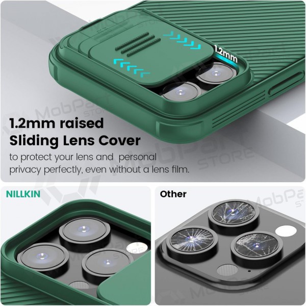 Apple iPhone 15 Pro Max case „Nillkin CamShield Pro“ (green) Apple iPhone 15 Pro Max case „Nillkin CamShield Pro“ (green)