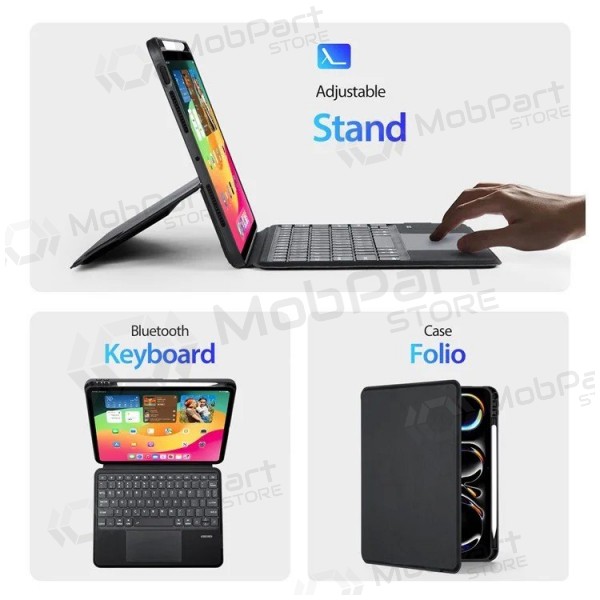 Apple iPad Pro 11 2024, 2025 case with keyboard - Dux Ducis DK (black)
