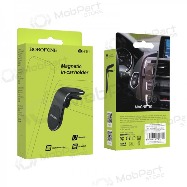 Automobilinis Universal telefono laikiklis Borofone BH10, tvirtinamas ant ventiliacijos grotelių, magnetinis, black Automobilinis Universal telefono laikiklis Borofone BH10, tvirtinamas ant ventiliacijos grotelių, magnetinis, black