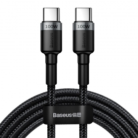 USB cable Baseus Cafule PD100W Type-C 2.0m grey-black CATKLF-ALG1