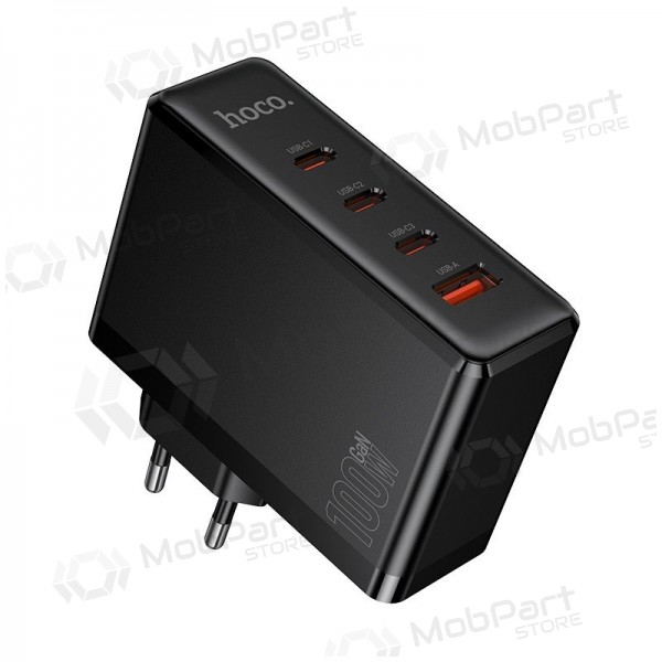 Phone charger Hoco N85 100 W 3x USB-C + USB-A black