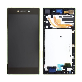 Sony E6853 Xperia Z5 Premium screen (gold) (with frame) (used grade B, original)