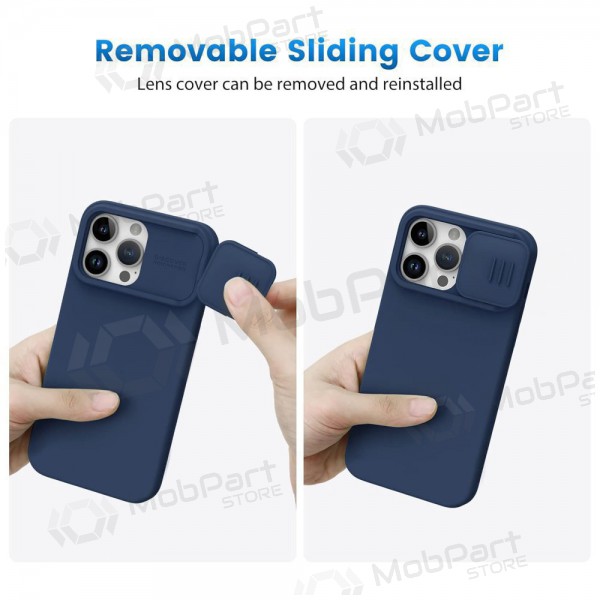 Apple iPhone 15 Pro Max case „Nillkin Silicone“ (dark blue) Apple iPhone 15 Pro Max case „Nillkin Silicone“ (dark blue)