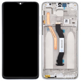 Xiaomi Redmi Note 8 Pro screen (white) (with frame) (service pack) (original)