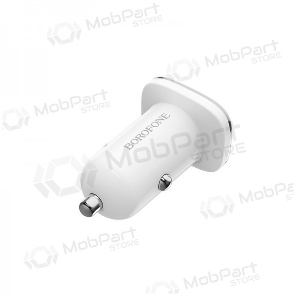 Charger automobilinis Borofone BZ12 x 2 USB (2.4A) (white)