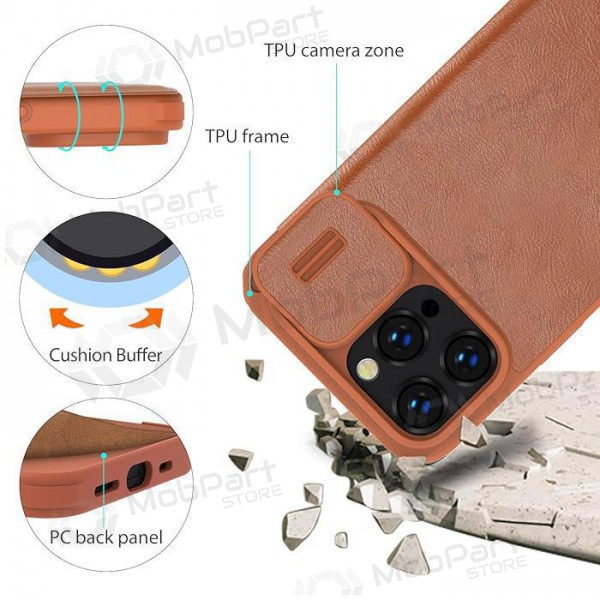Apple iPhone 14 Plus case „Nillkin Leather“ (brown) Apple iPhone 14 Plus case „Nillkin Leather“ (brown)
