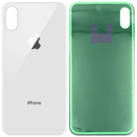 Apple iPhone XS Max back / rear cover silver (white) (bigger hole for camera)