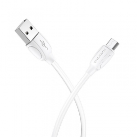USB cable Borofone BX19 USB-A to MicroUSB 1.0m white