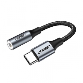 Audio adapter Ugreen AV161 USB-C to 3.5 mm gray