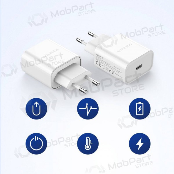 Charger Dux Ducis C50 PD 20W Quick Charge (white)