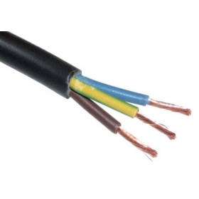OMY Lietkabelis cable 3x1.0mm2 (juodas, 100m)
