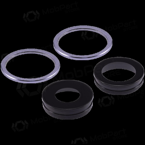 Apple iPhone 11 camera glass / lens (2pcs) (purpurinis) (with frame) Apple iPhone 11 camera glass / lens (2pcs) (purpurinis) (with frame)
