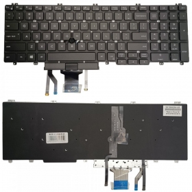 Keyboard DELL Latitude 5500,with pašvietimu and „trackpoint“