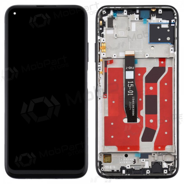 Huawei P40 Lite screen (black) (with frame) (used grade A, original) Huawei P40 Lite screen (black) (with frame) (used grade A, original)