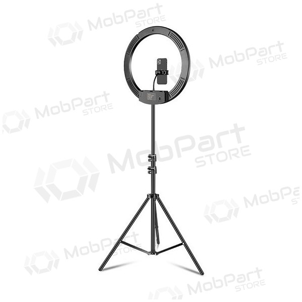 LED žiedinė lamp 45cm, su trikoju stovu iki 2.1m LED žiedinė lamp 45cm, su trikoju stovu iki 2.1m