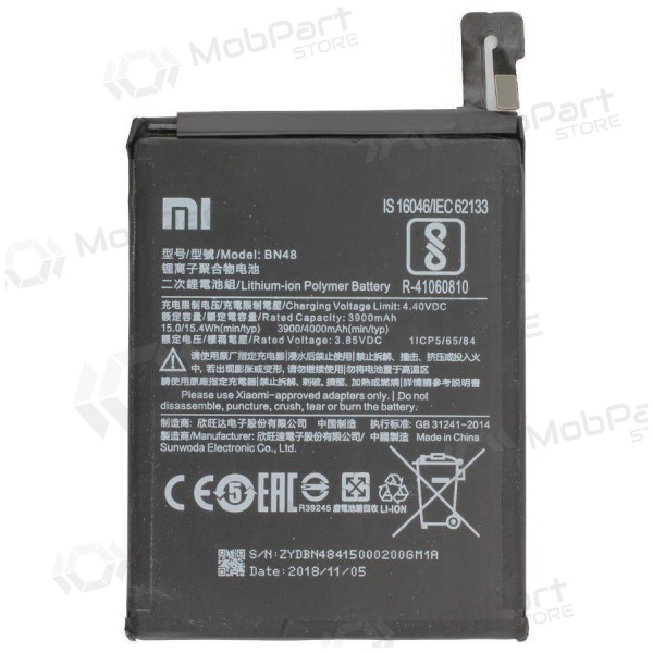 Xiaomi Redmi Note 6 Pro / Redmi Note 5 Pro battery, akumuliatorius (BN48) (original) Xiaomi Redmi Note 6 Pro / Redmi Note 5 Pro battery, akumuliatorius (BN48) (original)