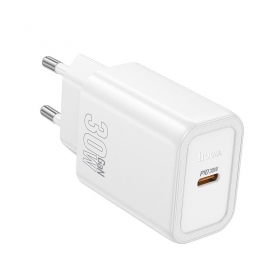 Phone charger Hoco N62 30 W GaN USB-C white