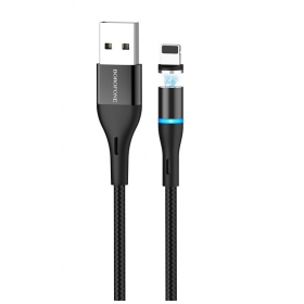 USB cable Borofone BU16 Skill Magnetic Lightning 1.0m (black)