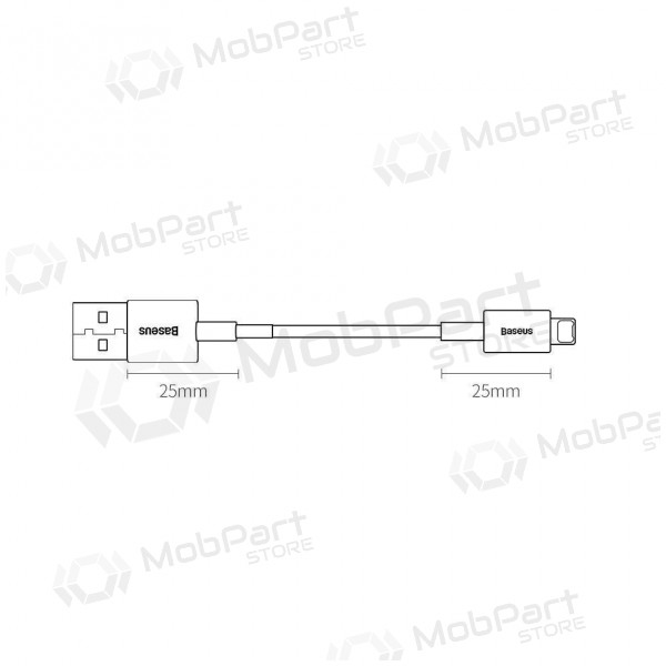 USB cable Baseus Superior Lightning 2.4A 0.25m (white) CALYS-02