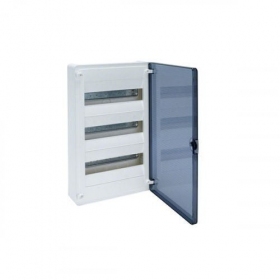 GOLF2 plastic surface panel VS312TD 3x12 mod. Hager (transparent door, IP40)