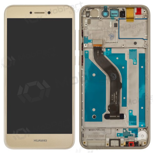 Huawei P8 Lite 2017 / P9 Lite 2017 / Honor 8 Lite screen (gold) (with frame) (used grade B, original)