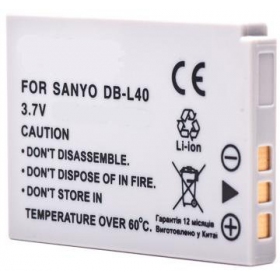 Sanyo DB-L40 video camera battery
