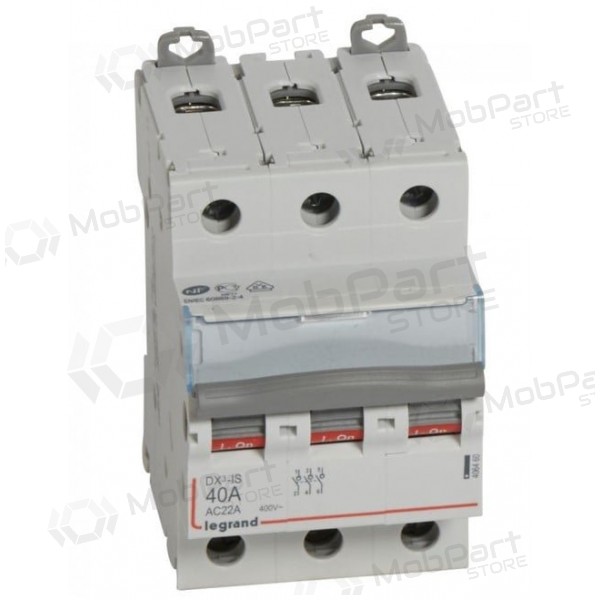 Isolating switch on DIN rail Legrand 406460 (C, 400V, 3P, 40A)