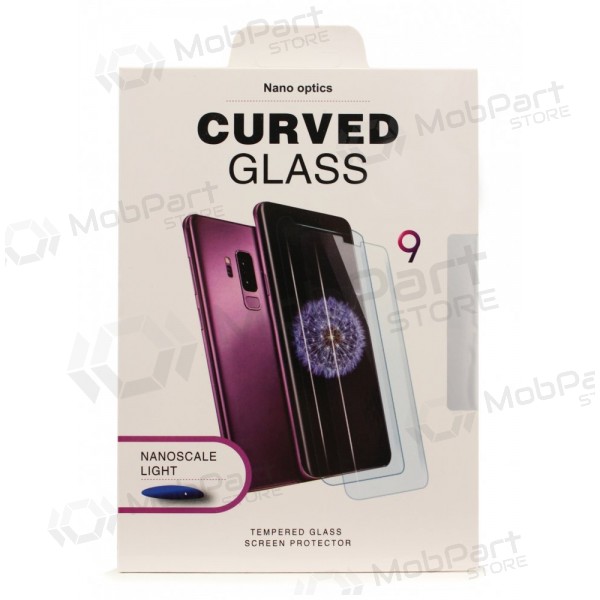 LCD apsauginis stikliukas Nano Optics 5D UV Glue Samsung S928 S24 Ultra lenktas transparent