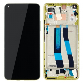 Xiaomi Mi 11 Lite 4G / Mi 11 Lite 5G screen (yellow) (with frame) (service pack) (original)