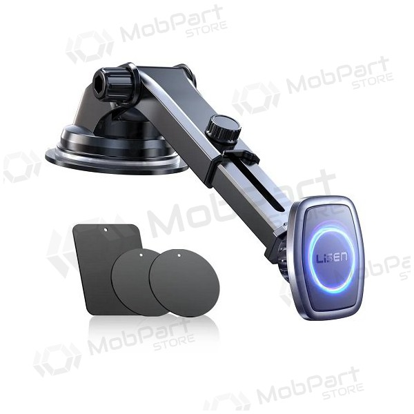 Magnetinis telefono laikiklis automobiliui LISEN tvirtinamas prie prietaisų skydelio Magnetinis telefono laikiklis automobiliui LISEN tvirtinamas prie prietaisų skydelio