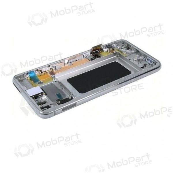 Samsung G970F Galaxy S10e screen (Prism White) (with frame) (used grade A, original)
