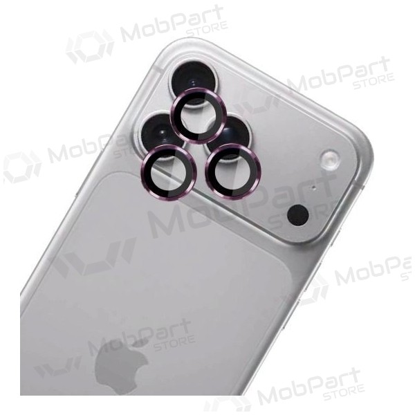 Apple iPhone 18 Pro, 18 Pro Max protective tempered glass for camera - 3MK Lens Pro (cherry)