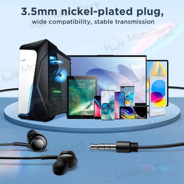 Headphones Joyroom JR-EW02 3.5mm juodos
