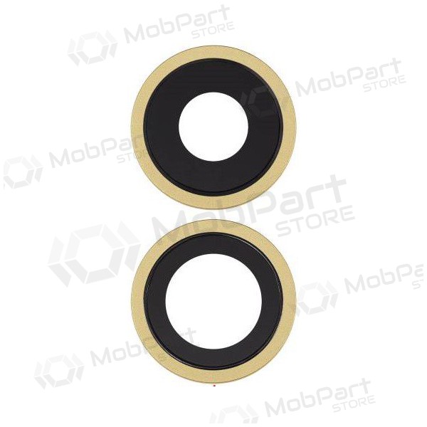Apple iPhone 11 camera glass / lens (2pcs) (yellow) (with frame)