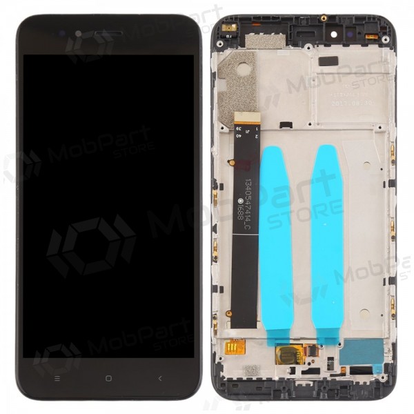 Xiaomi Mi A1 / Mi 5X screen (black) (with frame) (used grade A, original) Xiaomi Mi A1 / Mi 5X screen (black) (with frame) (used grade A, original)