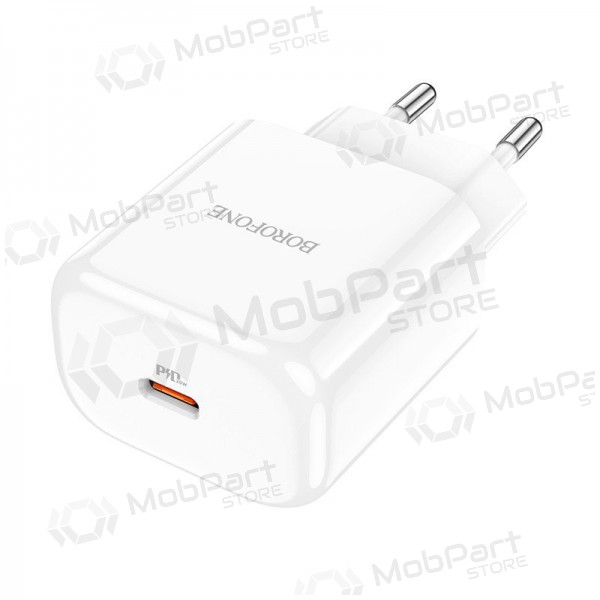 Charger Borofone BN3 Type-C QC 3.0, PD 2.0 20W (white)