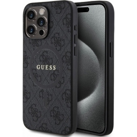 Apple iPhone 15 Pro Max case -Guess PU Leather 4G Colored Ring MagSafe-