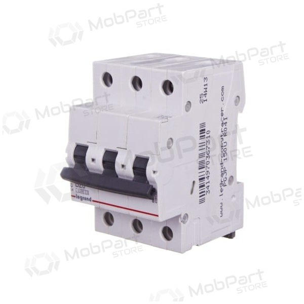 MCB RX3 Legrand 419236 (20A, 3P, 400V, 6kA)