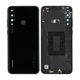 Huawei Y6p 2020 back / rear cover (Midnight Black) (used grade C, original)