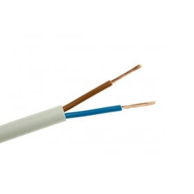 OMY Lietkabelis cable 2x0.5mm2 (white, 100m)
