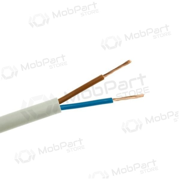 OMY Lietkabelis cable 2x0.5mm2 (white, 100m)