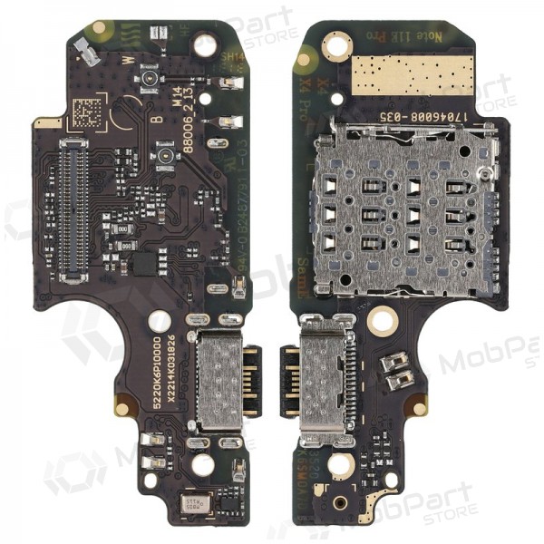Xiaomi Redmi Note 11 Pro / Note 11 Pro 5G / Note 11e Pro / Poco X4 Pro 5G charging dock port and microphone flex (service pack) (original) Xiaomi Redmi Note 11 Pro / Note 11 Pro 5G / Note 11e Pro / Poco X4 Pro 5G charging dock port and microphone flex (service pack) (original)