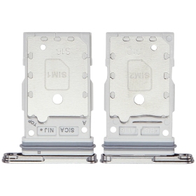 Samsung Galaxy S25, S25+ Dual SIM card holder (silver) (original)