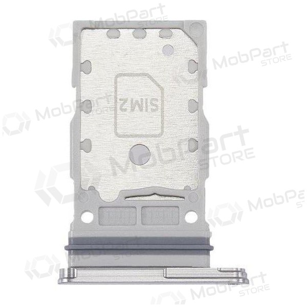 Samsung S901 / S906 Galaxy S22 / S22 Plus SIM card holder (Dual) (white) Samsung S901 / S906 Galaxy S22 / S22 Plus SIM card holder (Dual) (white)