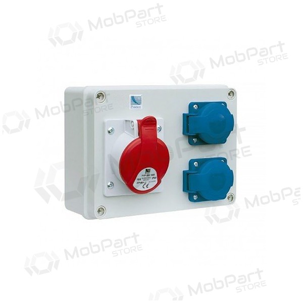PawBol B.1227-S plastic panel with sockets (2x250V 1x16A/4P)
