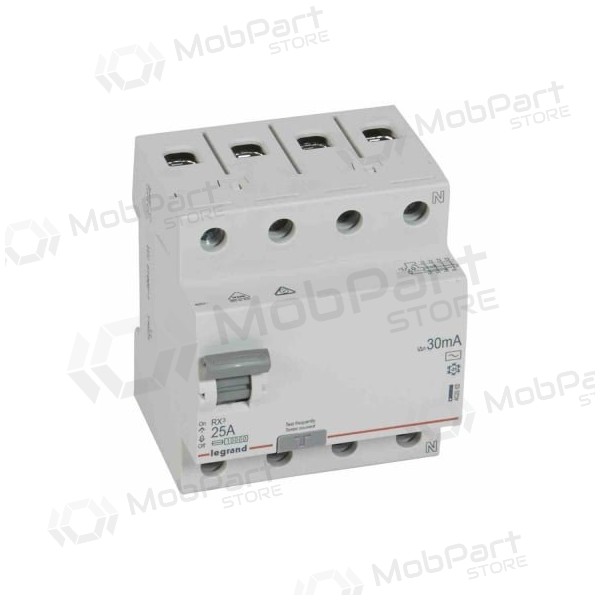 RCD RX Legrand 402062 (AC, 25A, 4P, 30mA, 400V)