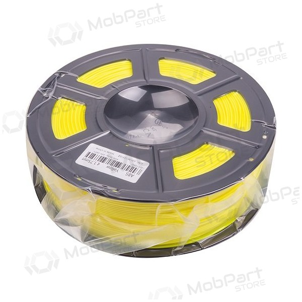 3D spausdinimo plastikas ABS, 1.75mm, 1kg, yellow 3D spausdinimo plastikas ABS, 1.75mm, 1kg, yellow