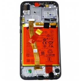 Huawei P20 Lite screen (black) (with frame and battery) (service pack) (original)