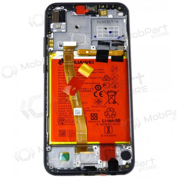 Huawei P20 Lite screen (black) (with frame and battery) (service pack) (original)